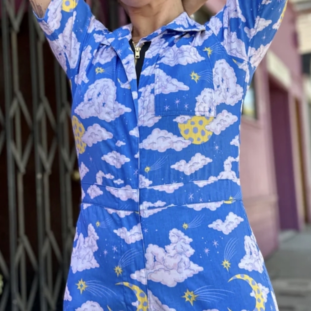 Poplin Coveralls Cloud People - Picture 2 of 5